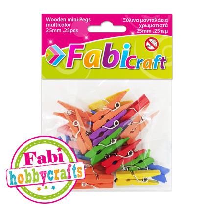 Μανταλάκια Ξύλινα Fabi