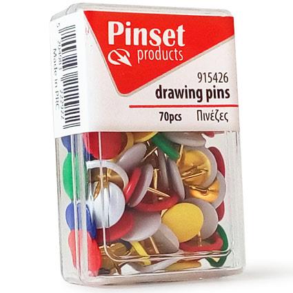 Πινέζες Pinset 70τεμ