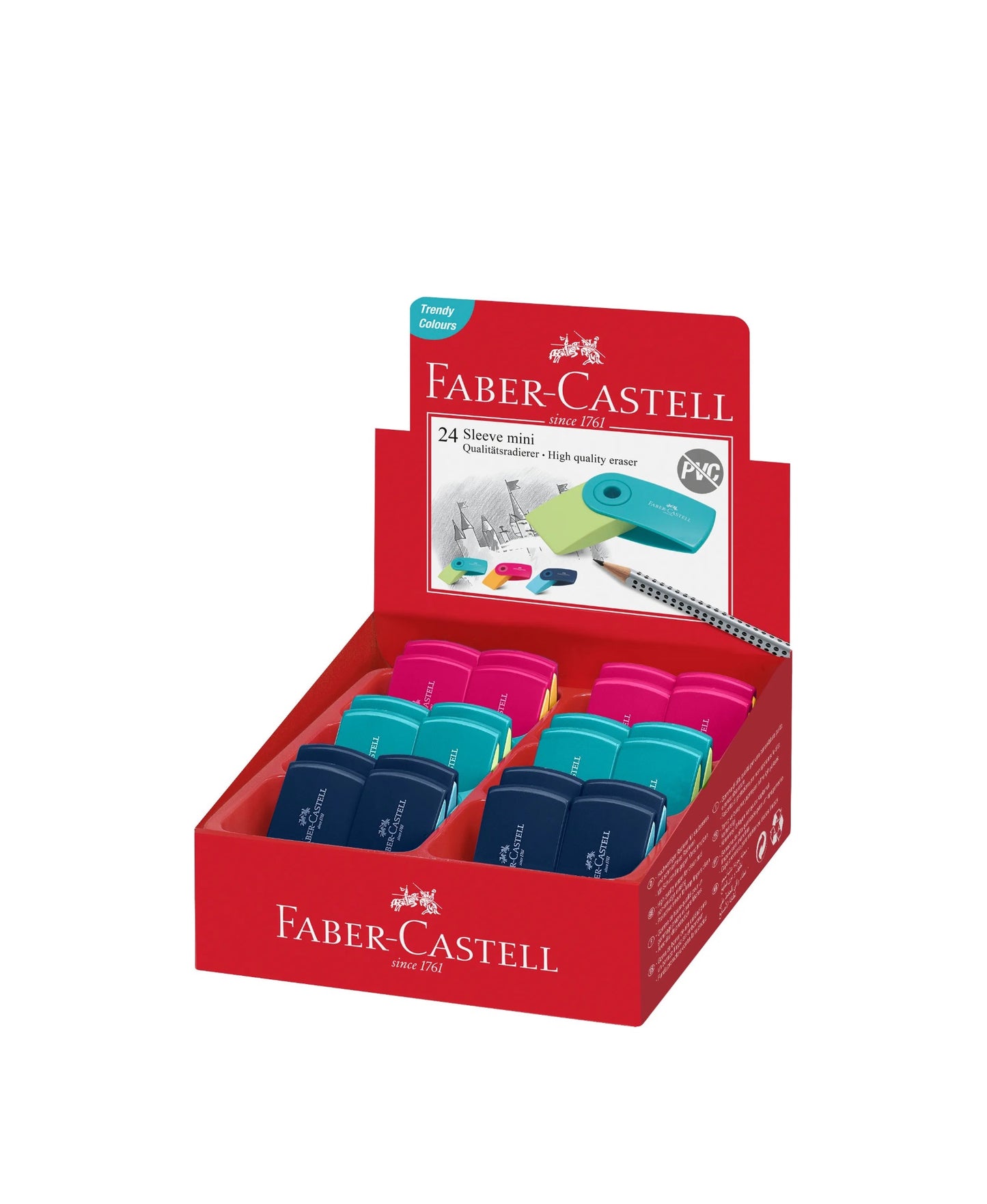 Γόμα Δίχρωμη Sleeve Mini Faber Castell