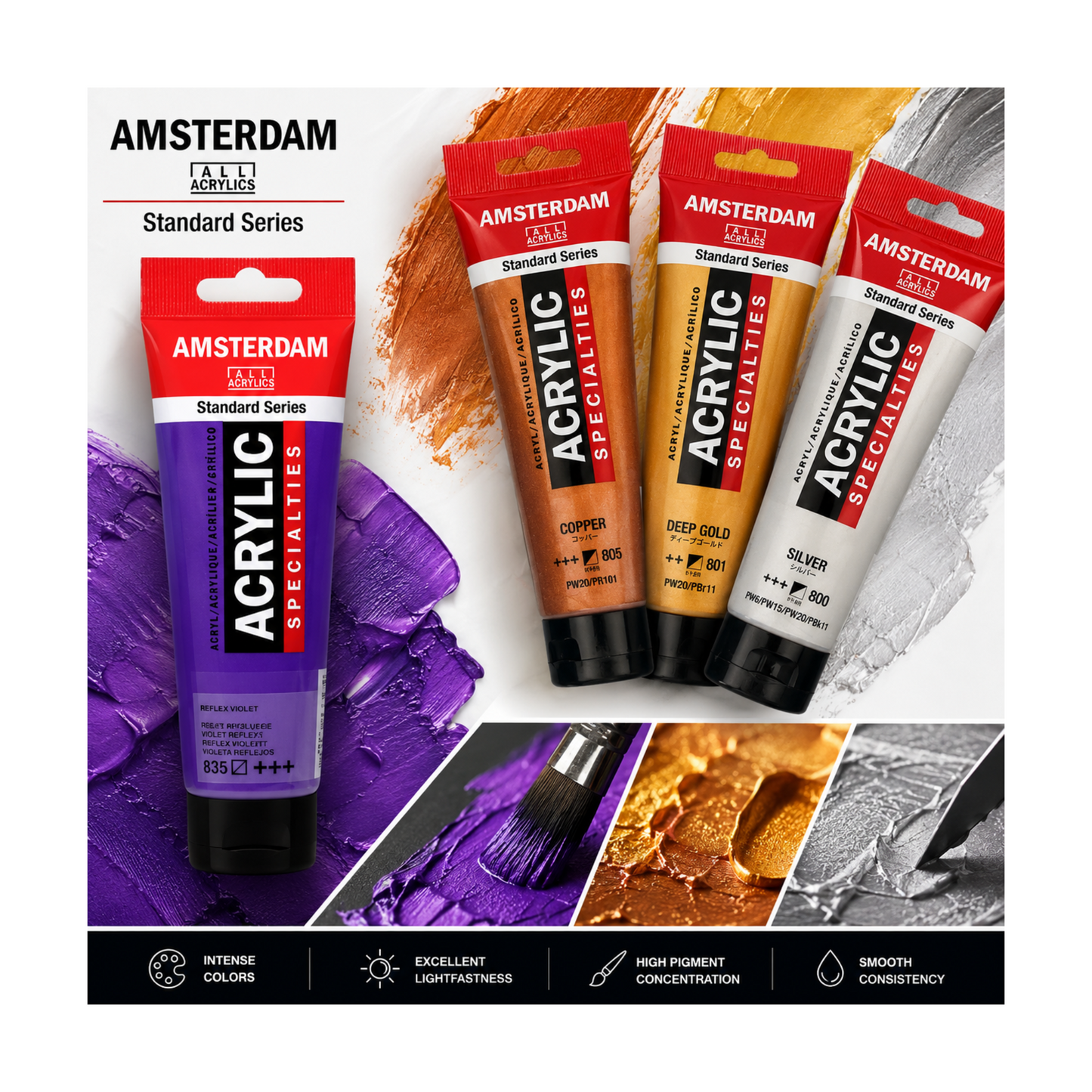 AMSTERDAM METALICS 120ml