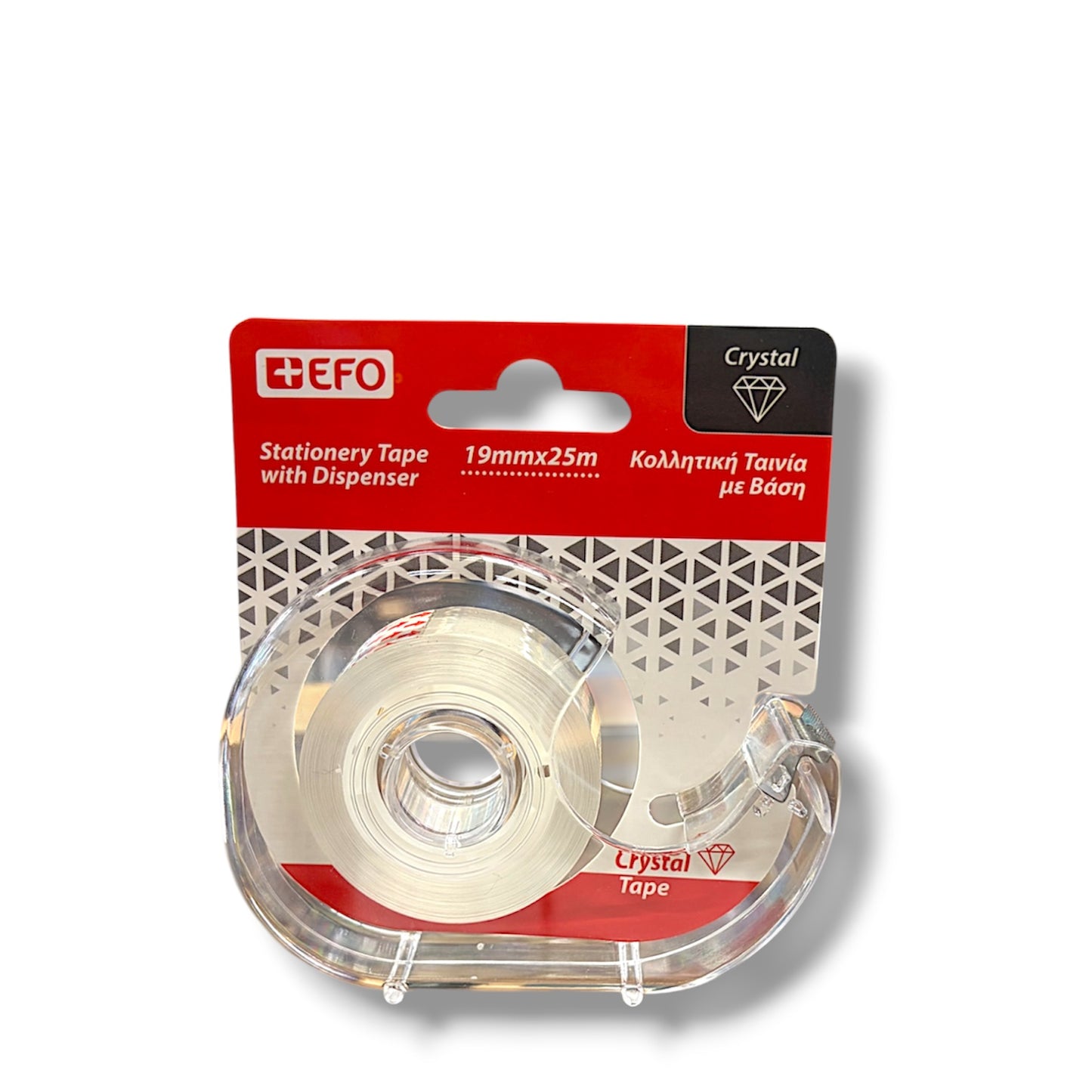 Κολλητική ταινία +EFO Crystal 19mmx25m σε βάση