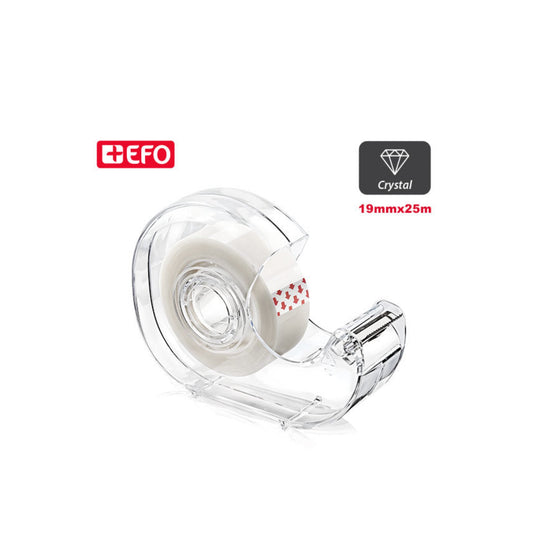 Κολλητική ταινία +EFO Crystal 19mmx25m σε βάση