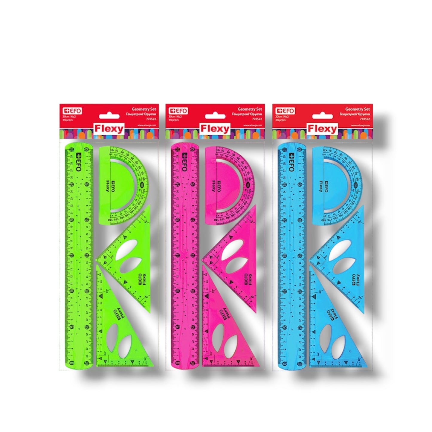 Χάρακες Σετ Flexy 4τεμ 30cm