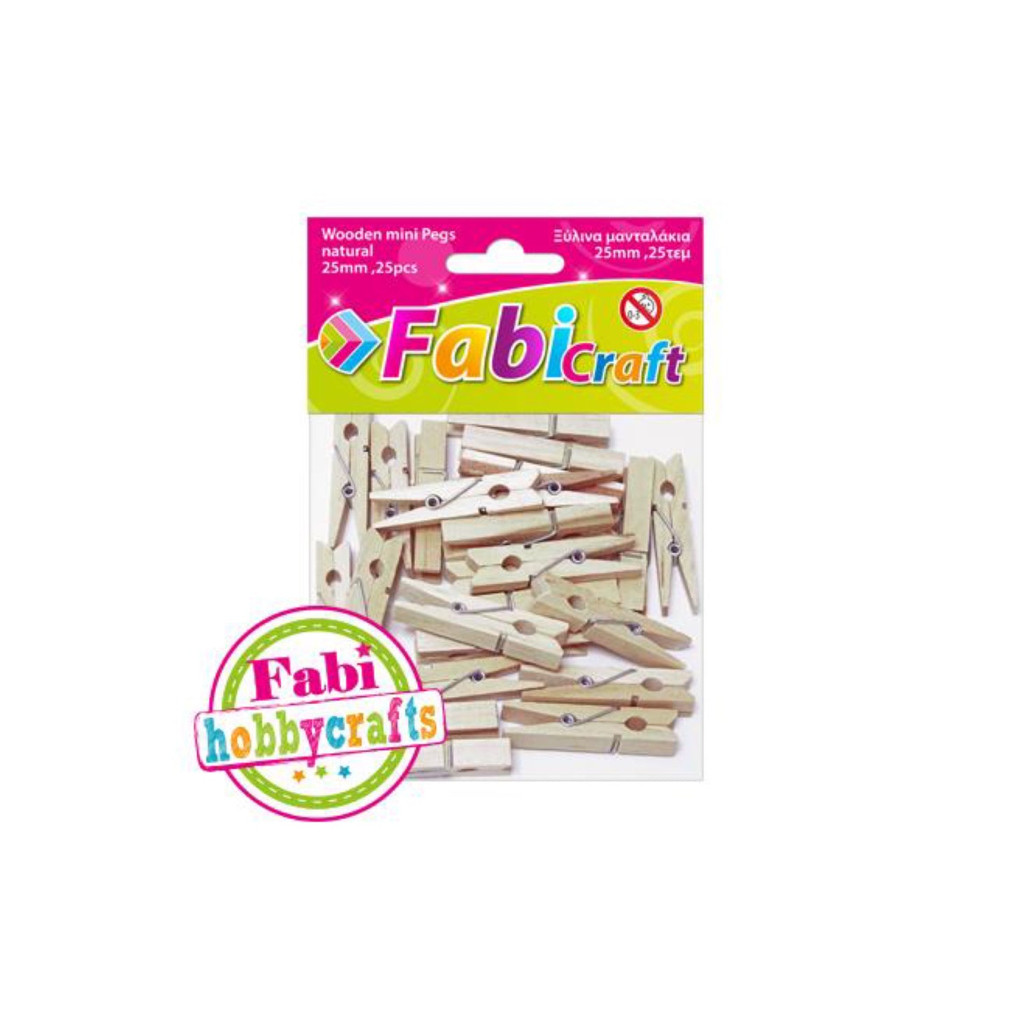 Μανταλάκια Ξύλινα Fabi